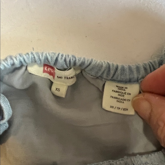 Levi's Light Blue Lace Mini Dress - Picture 6 of 6